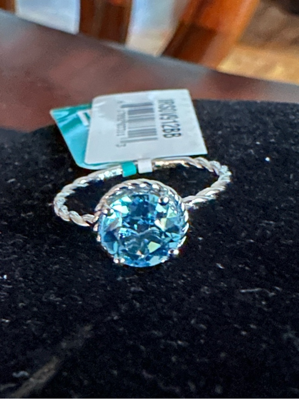 Effy Blue Topaz Sterling Silver Ring NWT and Pouch